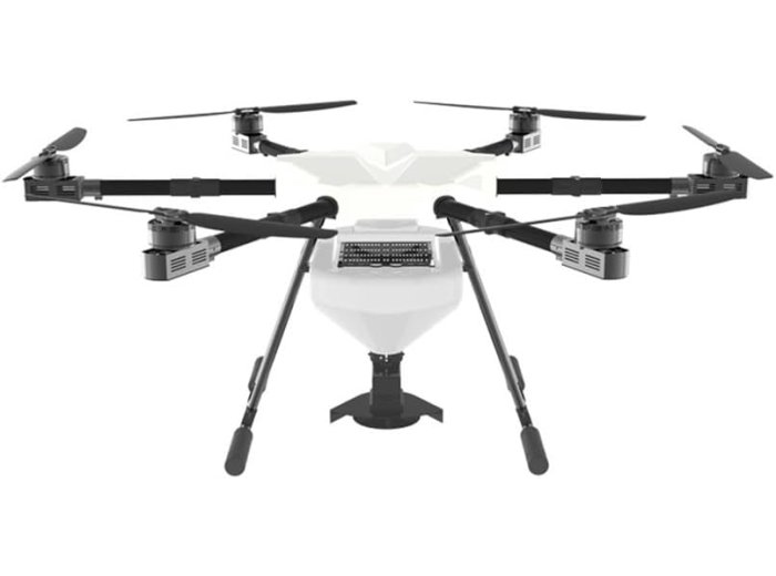 12.5L Hexacopter Heavy-Lift Granular Spreader Drone Kit 1380mm Wheelbase 6215 Power System 30mm Carbon Frame for Industrial UAV 1Set(Red Cover Frame)