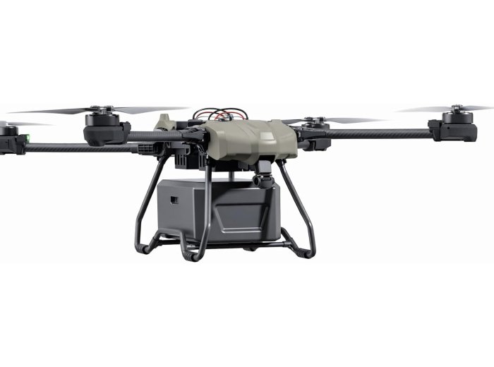 Heavy-Lift Drone up to 110 lb (50kg) Payload, Waterproof, 5 mile (8 Km) Long Range UAV, Take-Off Weight 200 lb (90 kg), Delivery Quadcopter