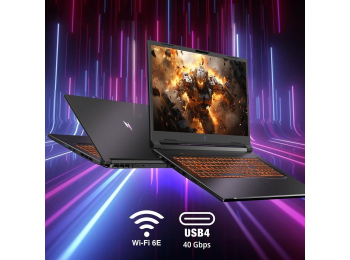 Acer Nitro V 17 AI Gaming Laptop | AMD Ryzen 7 260 Processor | NVIDIA GeForce RTX 5060 Laptop GPU (572 AI Tops) | 17.3" FHD IPS 180Hz Display | 16GB DDR5 | 1TB Gen 4 SSD | Wi-Fi 6E | ANV17-41-R0FJ