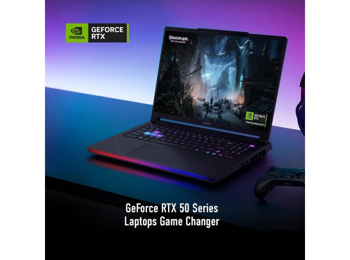 msi Raider A16 HX 16” 240Hz QHD+ Gaming Laptop: AMD Ryzen 9-8940HX, NVIDIA Geforce RTX 5080, 32GB DDR5, 2TB NVMe SSD, Type C, Wi-Fi 7, Win 11 Home: Core Black B8WI-023US