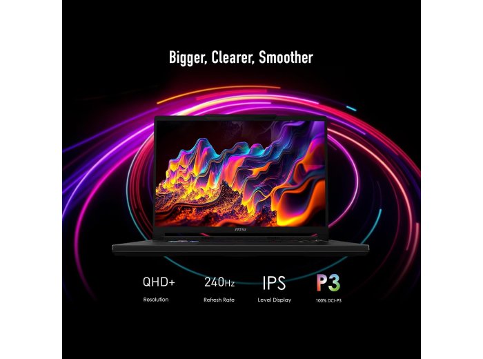 msi Raider A16 HX 16” 240Hz QHD+ Gaming Laptop: AMD Ryzen 9-8940HX, NVIDIA Geforce RTX 5080, 32GB DDR5, 2TB NVMe SSD, Type C, Wi-Fi 7, Win 11 Home: Core Black B8WI-023US