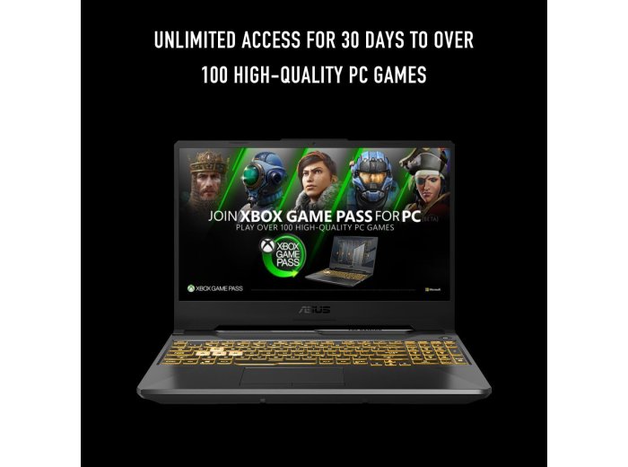 ASUS TUF Gaming A15 Gaming Laptop, 15.6” FHD 16:9 144Hz Display, AMD Ryzen™ 5 7535HS Processor, NVIDIA® GeForce RTX™ 3050, 16GB DDR5, 512GB PCIe® Gen 4.0 SSD, Wi-Fi 6, Windows 11 Home, FA506NC-DS53