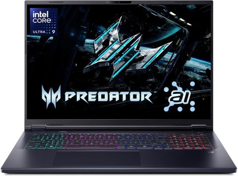 Acer Predator Helios Neo 18 AI Gaming Laptop | Intel Core Ultra 9 Processor 275HX | NVIDIA GeForce RTX 5070 Ti | 18" WQXGA 240Hz G-SYNC | 32GB DDR5 | 2TB Gen 4 SSD | Killer Wi-Fi 6E | PHN18-72-9474