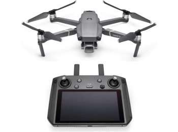 DJI Mavic 2 Pro - Drone Quadcopter UAV with Smart Controller Hasselblad Camera 3-Axis Gimbal HDR 4K Video Adjustable Aperture 20MP 1" CMOS Sensor, up to 48mph, Gray